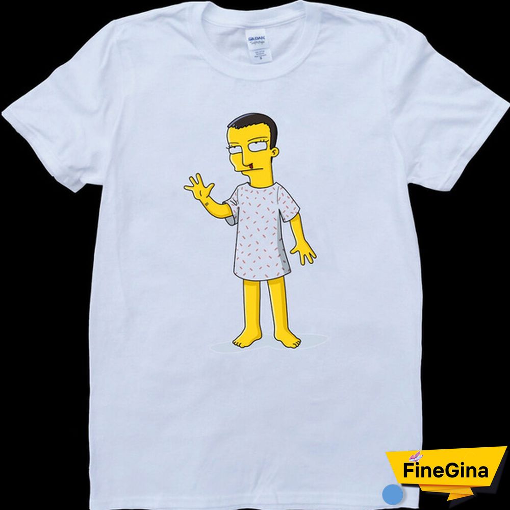 Details About U00A0Stranger Things Eleven Cartoon Mens White, Custom Made Mens T-Shirt