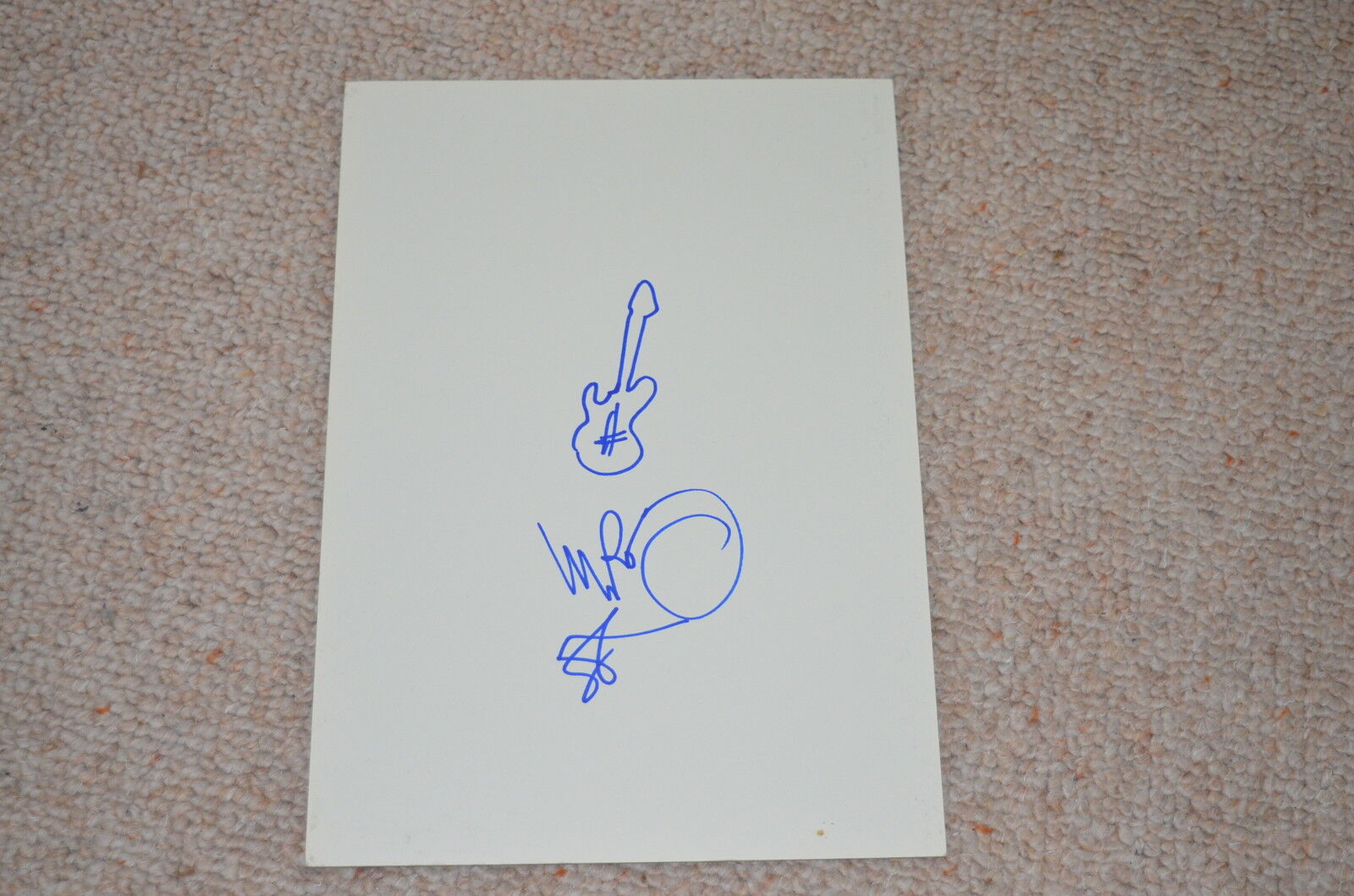 BILLY GOULD signed autograph sketch In Person 8x12 (20x30 cm) FAITH NO MORE