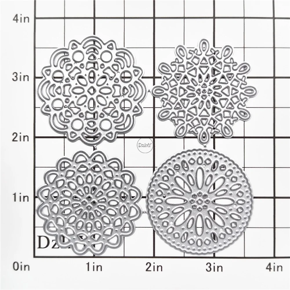 Nigikala Pattern Round Metal Cutting Dies for Card Making Paper Embossing Die Cuts Sets Album Crafts 2023 New Templates Stencils
