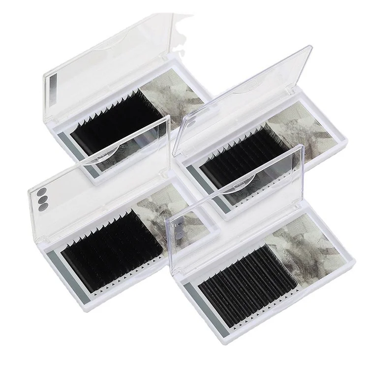 Flat Lash Extensions 0.07 / 0.10 / 0.15 mm &ndash;  PBT Fiber, 8&ndash;14mm Lengths, Wholesale Supply