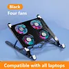 Laptop Cooling Fan with 2/4 Fans Foldable RGB 7 Height for 11-17.3 Inch Notebook
