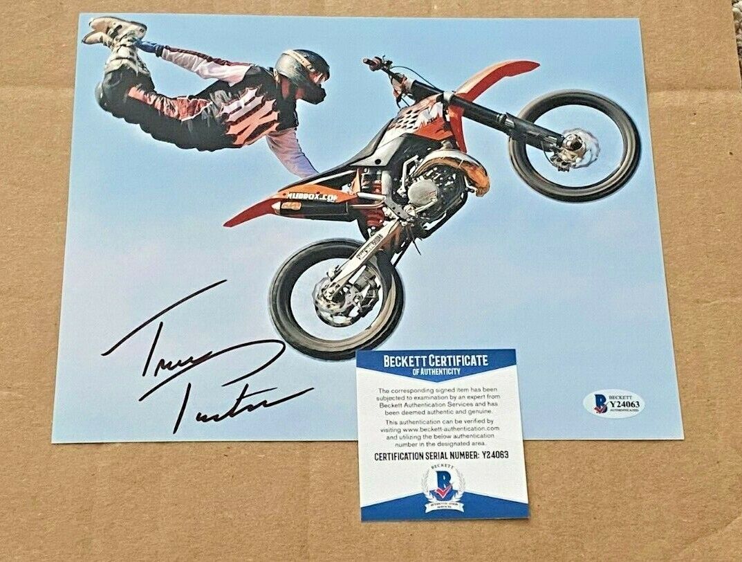 TRAVIS PASTRANA SIGNED 8X10 X-GAMES Photo Poster painting BECKETT CERTIFIED