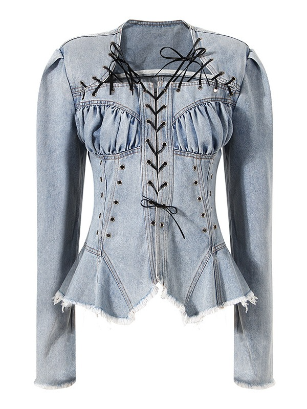 Elegant Long Sleeve U Neck Top