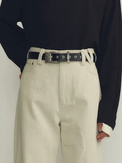 Silver Filled Knuckles Belt