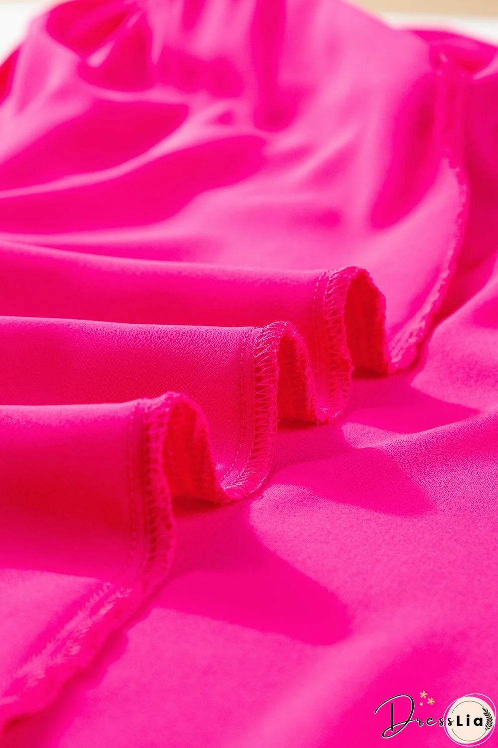 Elegant Rose Balloon Sleeve Maxi Shirt Dress