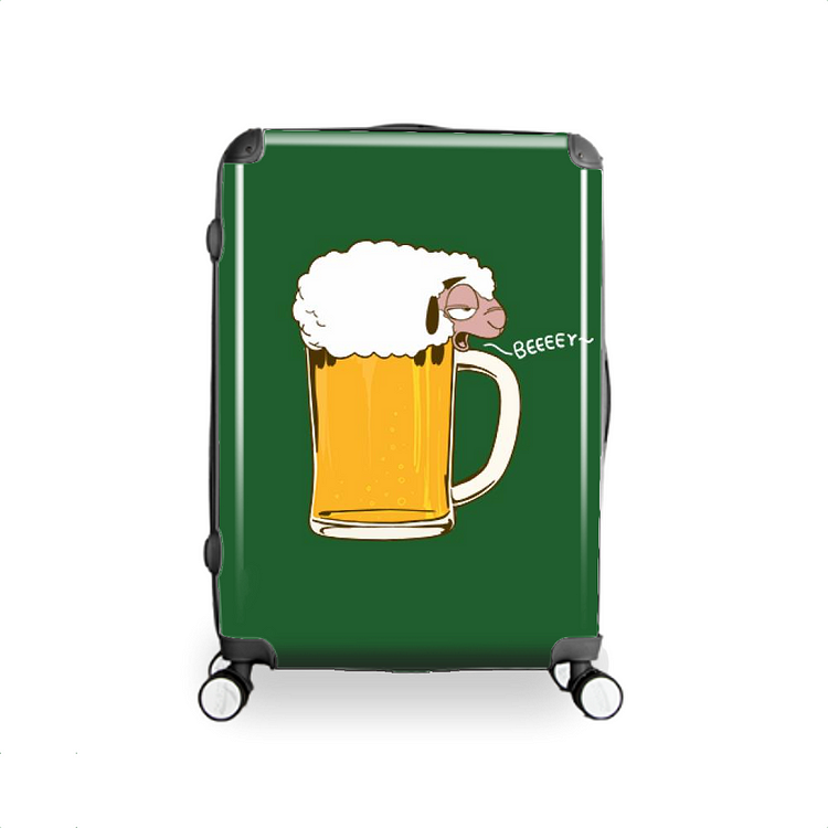 Sheep Foaming Beer, Beer Hardside Luggage