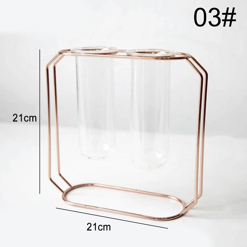 Nordic Simple Flower Stand Iron Frame Vase Simple Family Flower Rack Bottle Ornament Christmas Decoration Pot Holder jarrones