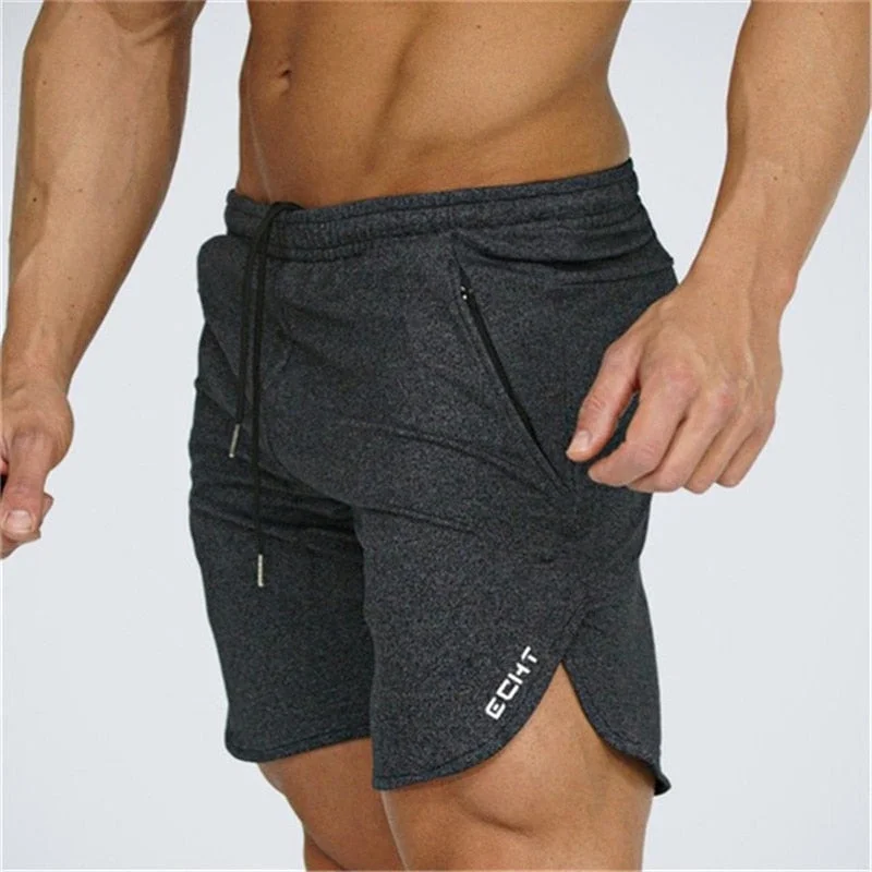 Aonga  2025 New Fashion Zip pocket Men Shorts Cotton Bodybuilding Sweatpants Fitness Short Shorts Jogger Casual Gyms Men Shorts aonga