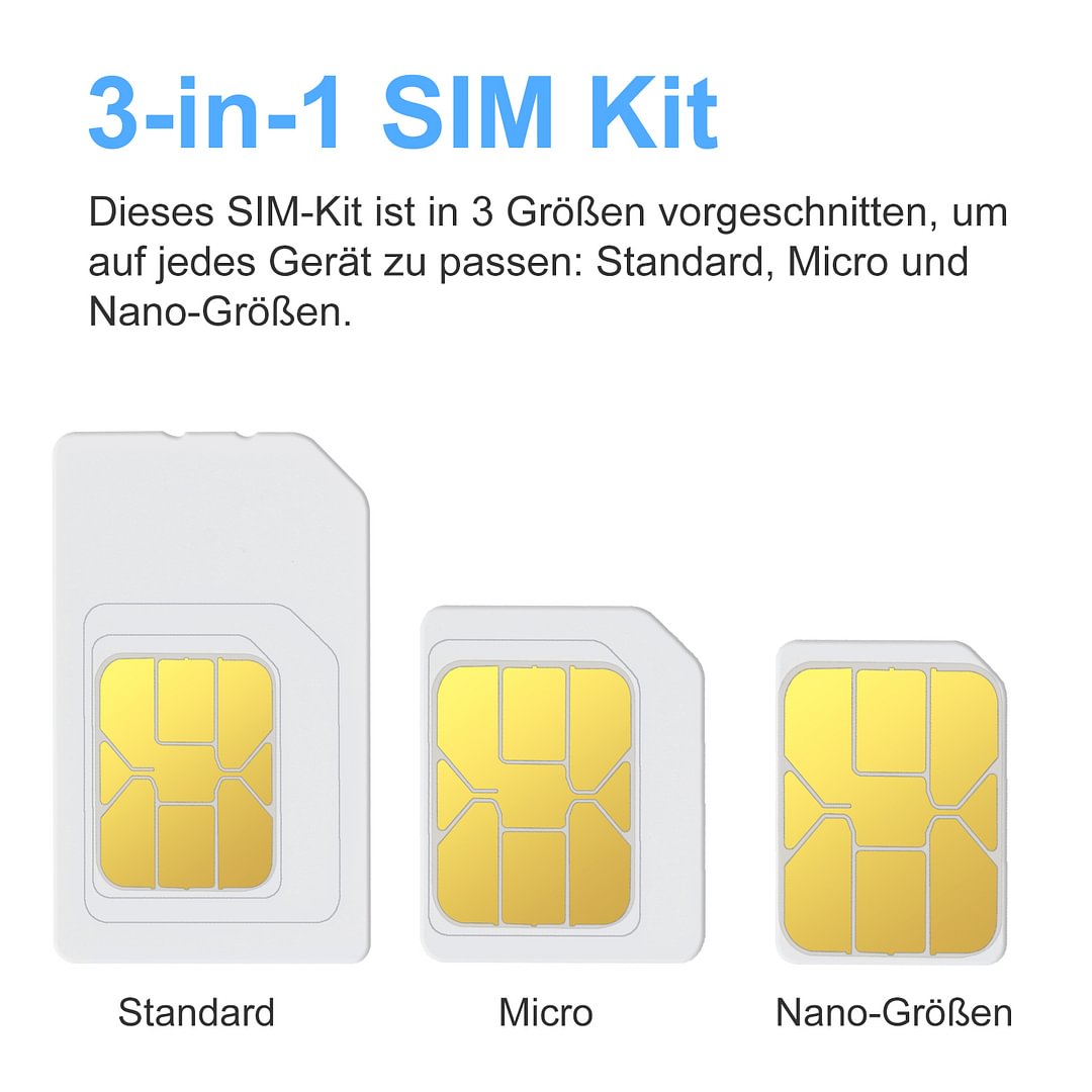 Prepaid Daten SIM Karte, ohne Sprache und Text, nur für Deutschland geeignet