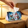 Joy To The World DIY PULeather Diamond Painting Tissue Box for Adults Beginners Large Size Diamond Art Paper Storage Holder for Living Room Bathroom Table Decor