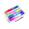 Colored Flower Diamond Painting Paint Drills Pen Set with 5 Nibs, DIY Diamond Accessories