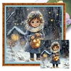 Girl-14CT/18CT Stamped Cross Stitch 50*50cm/19.69*19.69in