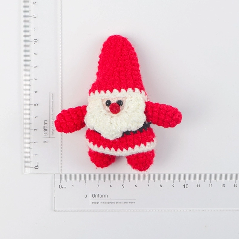 2 Pieces Cute Sunflower Santa Claus Yarn Women’s Bag Pendant Keychain