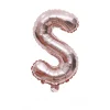 20PCS English Letters 16" Aluminum Film Golden Silver Rose Gold Balloons Birthday Party Decor