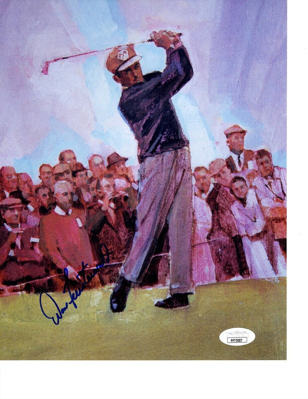 DOW FINSTERWALD Autograph SIGNED 8X10 ART Photo Poster painting PGA TOUR MASTERS JSA CERTIFIED