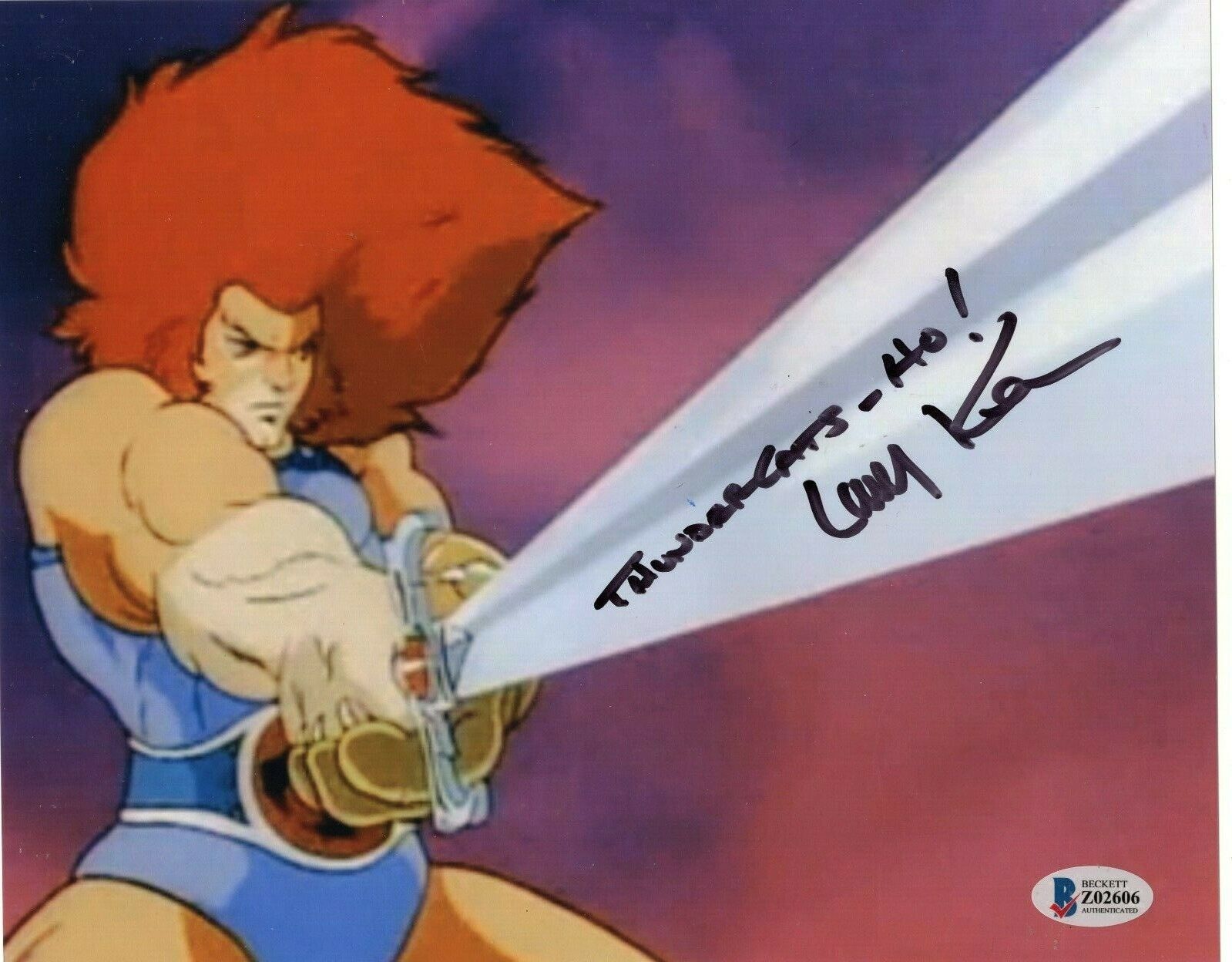 Larry Kenney Signed Thundercats Claudus Lion-O 8x10 Photo Poster painting w/Beckett COA Z02606