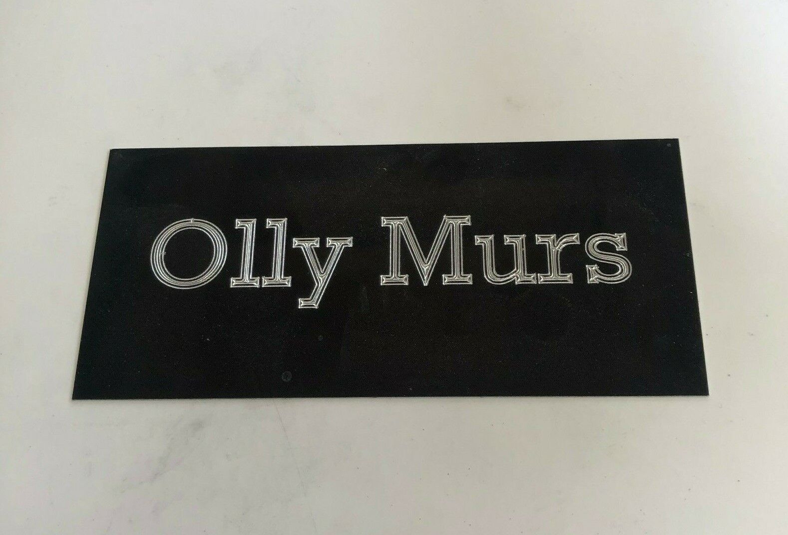 Olly Murs - 110x50mm Engraved Plaque Plate for Signed Photo Poster painting CD Memorabilia Frame