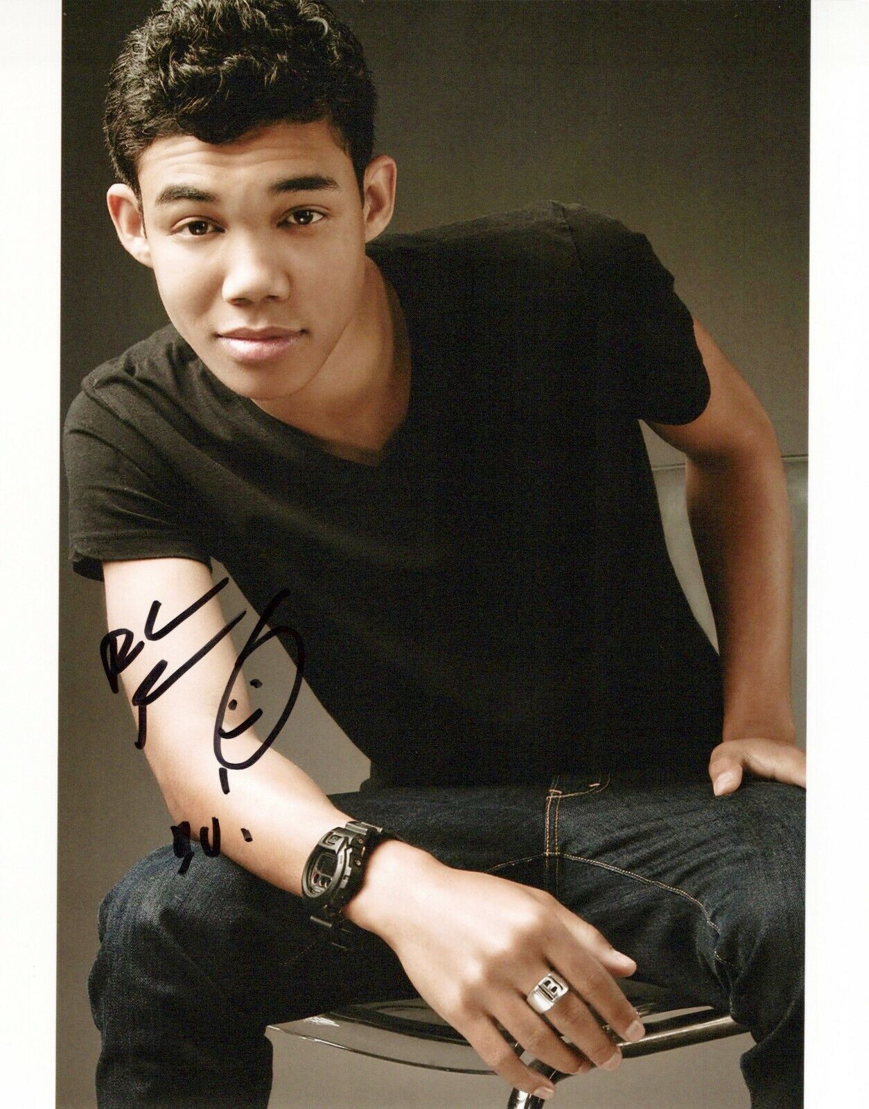 Roshon Fegan head shot autographed Photo Poster painting signed 8x10 #1