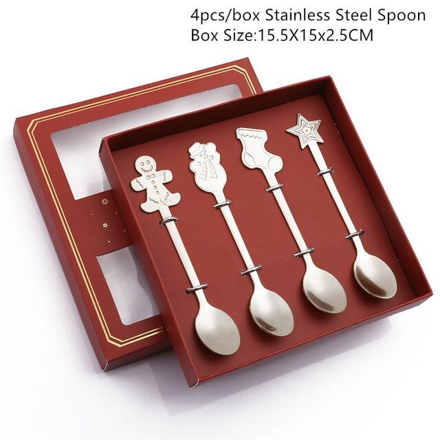 Christmas coffee spoons