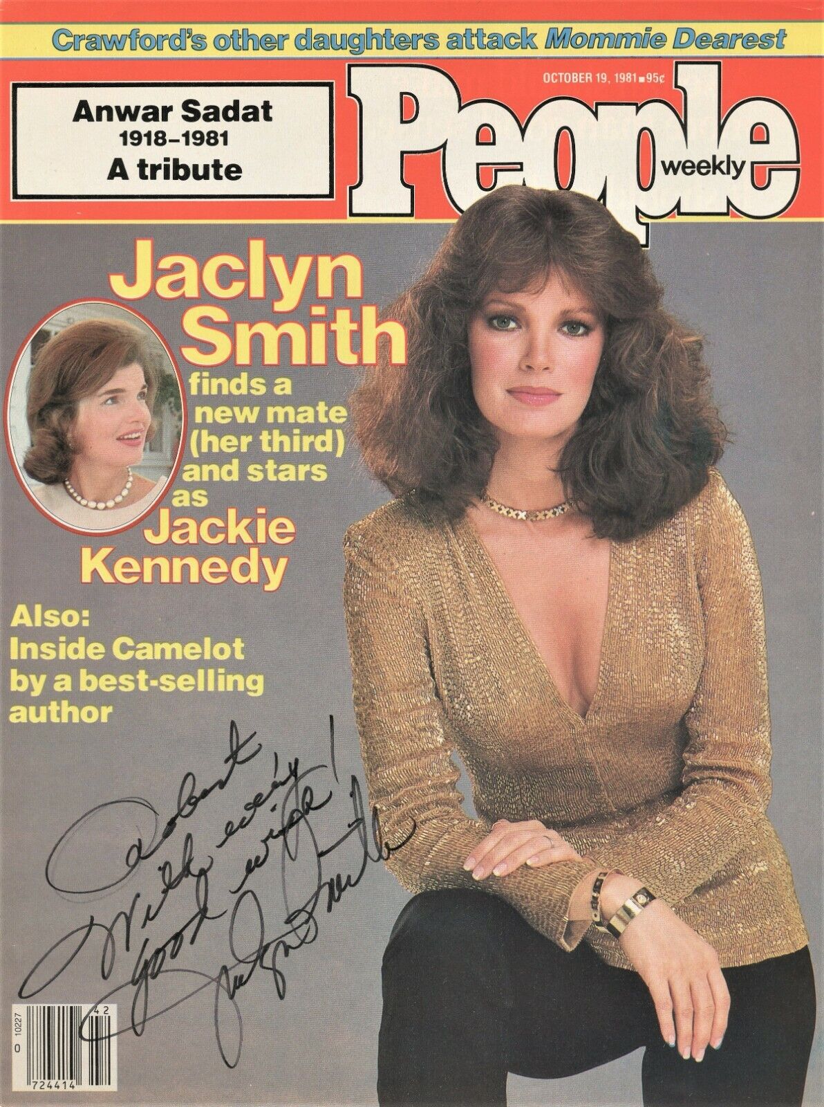 JACLYN SMITH Signed PEOPLE Cover