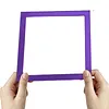 2Pcs Diamond Art Square Auxiliary Frame 3D Printing Diamond Art Desk Positioning Frame Lightweight for Boys Girls Adults Students Home Office Leisure (Violet Purple Large)
