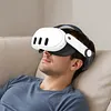 Soft Rubber HeadStrap for Meta Quest 3/3S Accessories Adjustable Replacement Strap Breathable Enhanced Support and Reduce Facial Stress