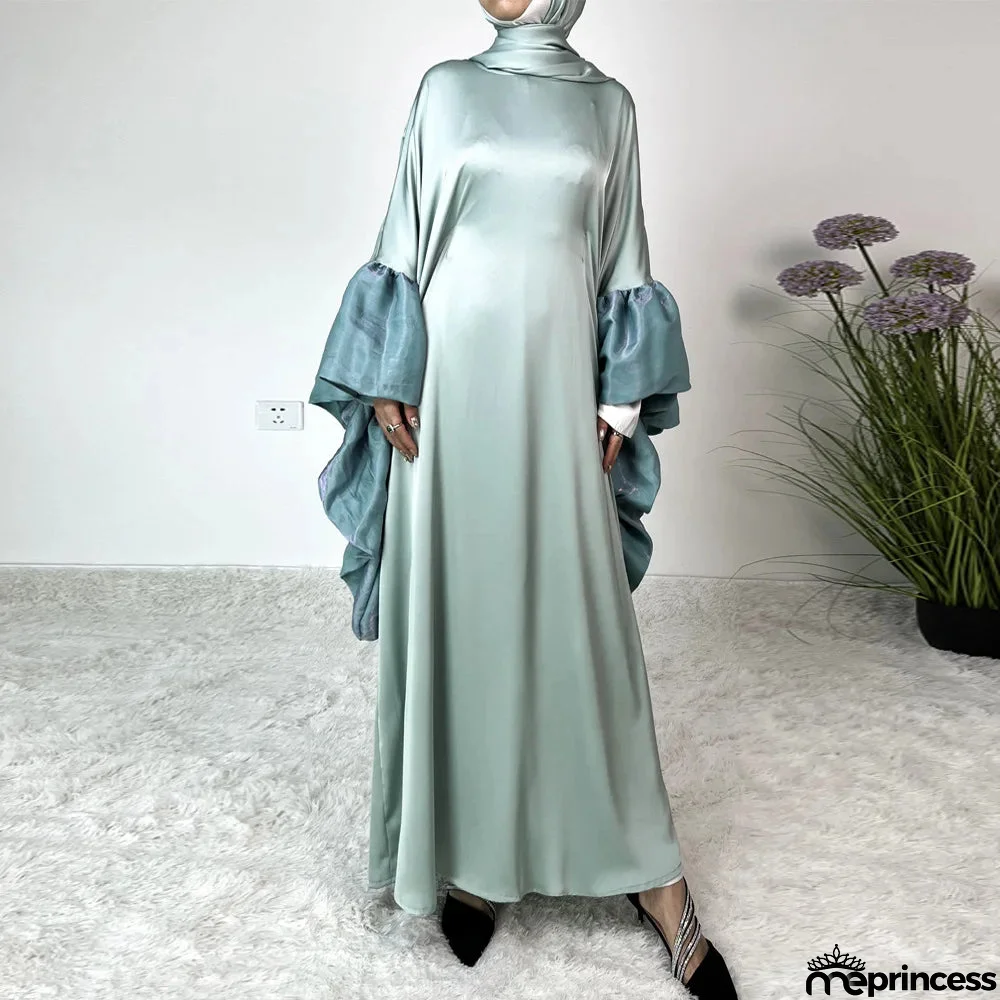 Women's Arabian Polyester Full Sleeve Plain Pattern Elegant Abaya