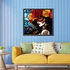 >SALE<5D DIY Full Round Drill Diamond Painting Day of the Dead Girls Kit Decor 35x30cm