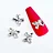 10PC Alloy Butterfly Zircon Nail Art Rhinestone 3D Gold Silver Shiny Diamond Nail ART Gems Butterfies Crystal Manicure Accessory | Cncures