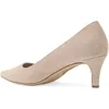 Women's 2 Inch Pumps Kitten Heels Closed Pointed Toe Low Heels Casual Shoes