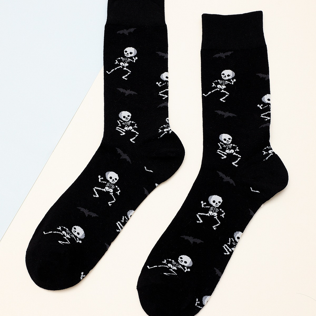 Fashion Halloween skull pattern socks
