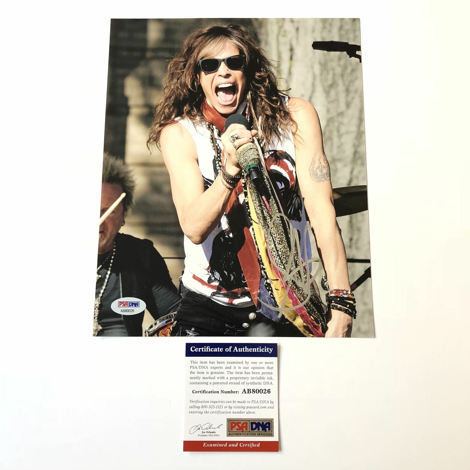 Steven Tyler signed 8x10 Photo Poster painting PSA/DNA Autographed