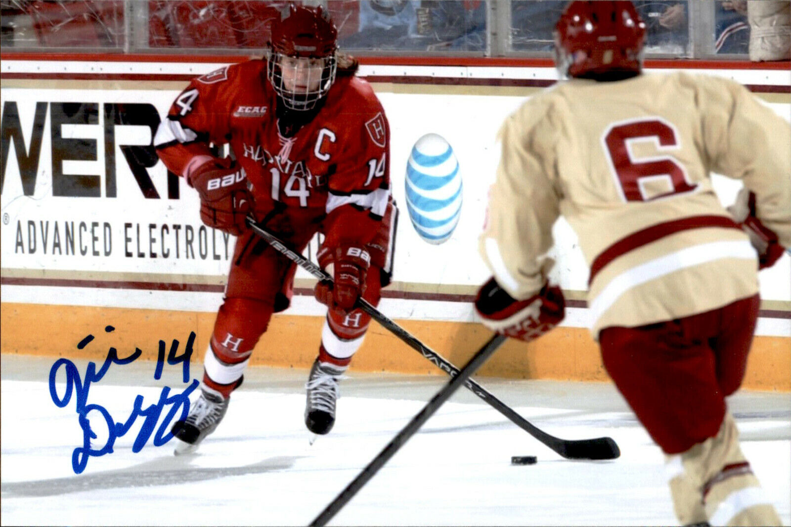 Jillian Dempsey SIGNED 4x6 Photo Poster painting WOMEN'S HOCKEY / HARVARD CRIMSON / TEAM USA #2