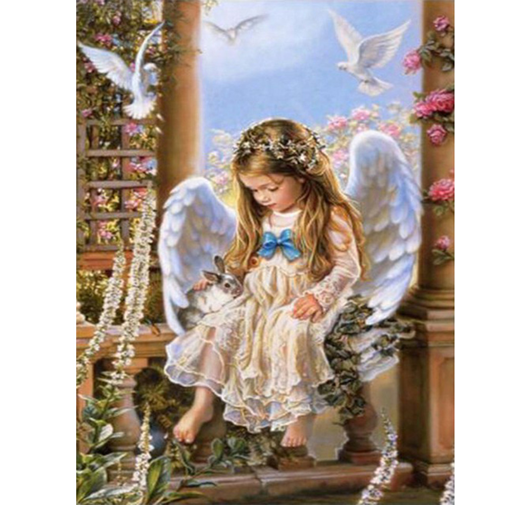 

Angel Little Girl - Round Drill Diamond Painting - 30*40CM, Round diamond 30*40cm, 501 Original