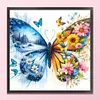 Colorful Butterfly-11CT Stamped Cross Stitch 45*45cm/17.72*17.72in
