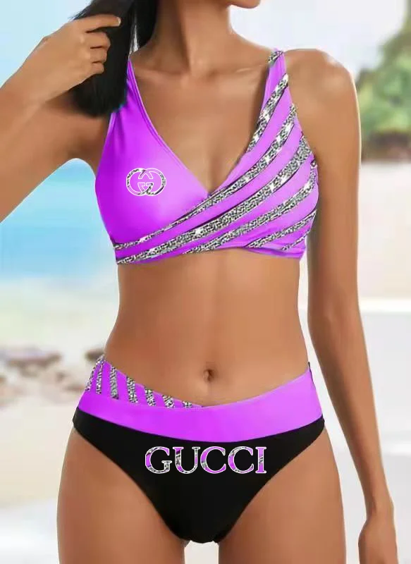 [Gucci] Sexy pruhované bikiny plavky