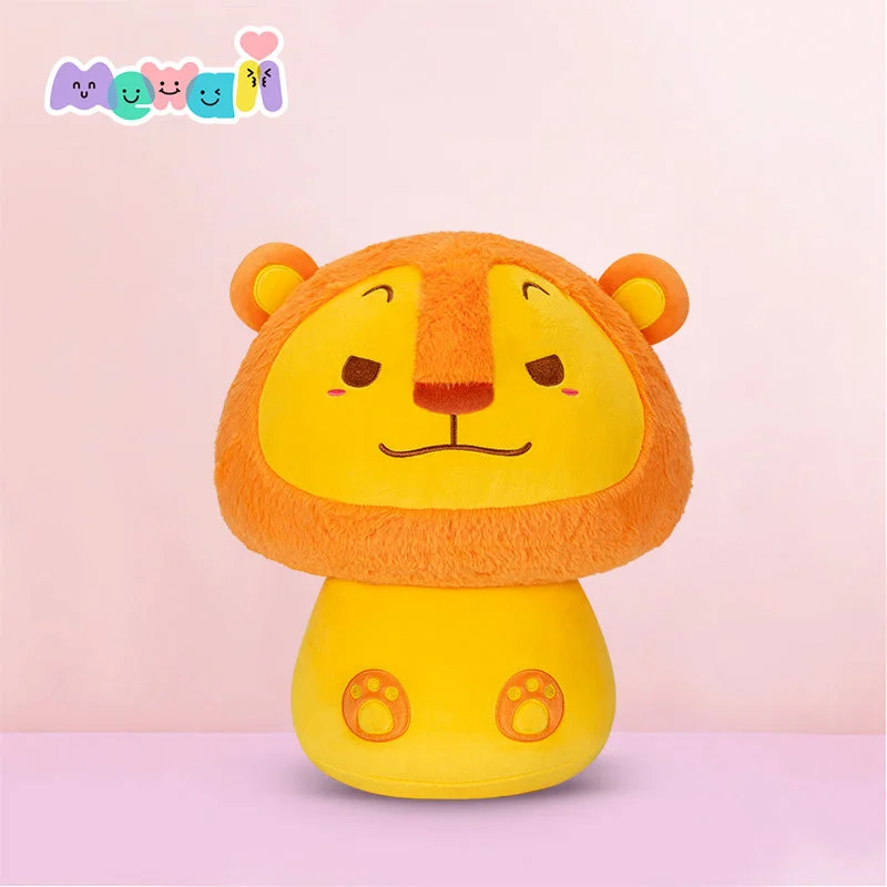 Mewaii Personalized Lion King Plushies Mushroom Family Lion Kawaii Plush Pillow Squish Toy For Gift