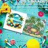 6pcs seaside diy diamond art grußkarten dankkarten und feiertagssegen