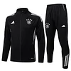 25/26 Germany black long zipper Training Jacket Set