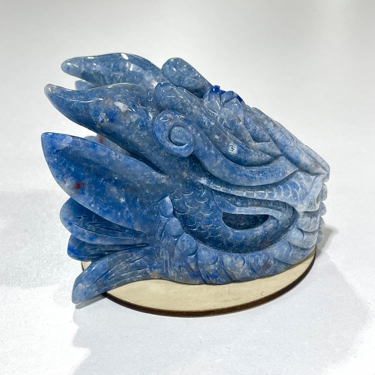 Blue Aventurine Dragon Head
