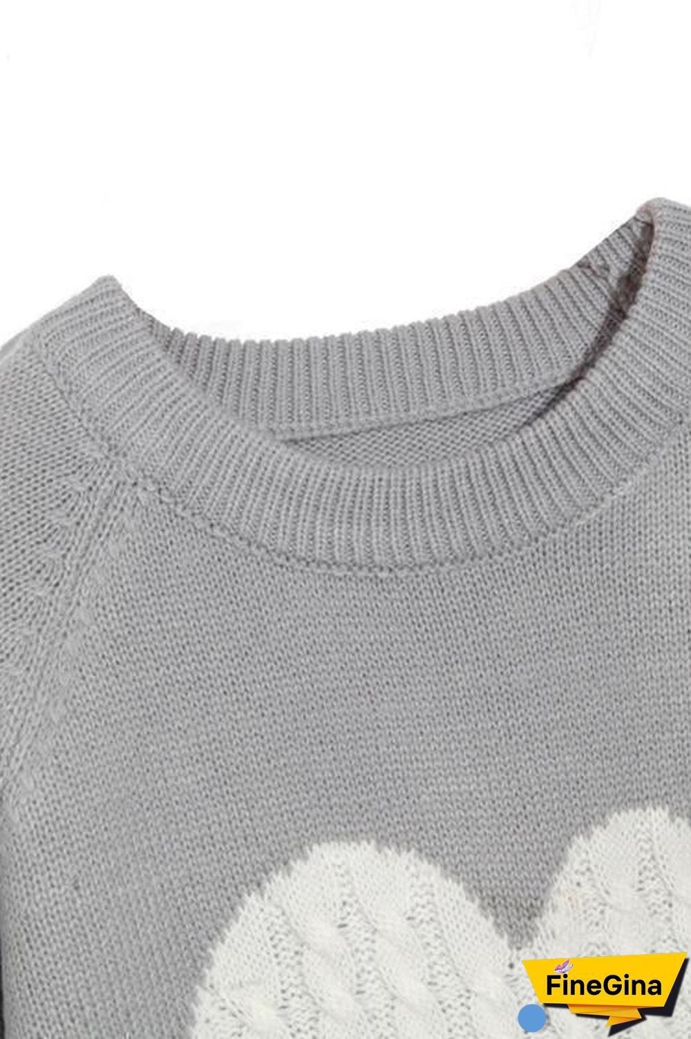 Thanks Love Heart Sweaters