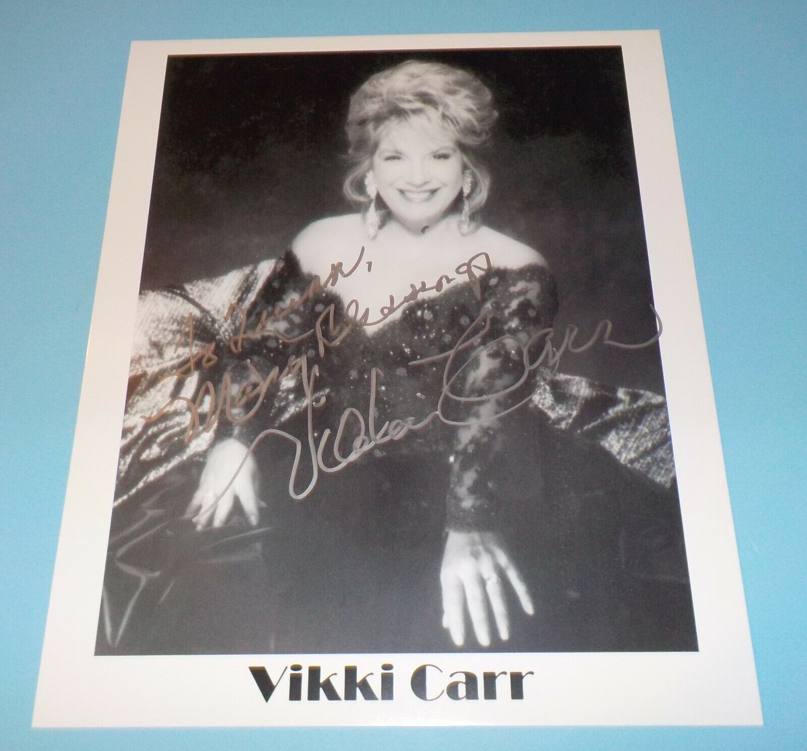 Vikki Carr Signed Autographed 8x10 Photo Poster painting Singer