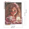 Diamond Painting -DIY Round Drill Sweet Girl(40x50cm)