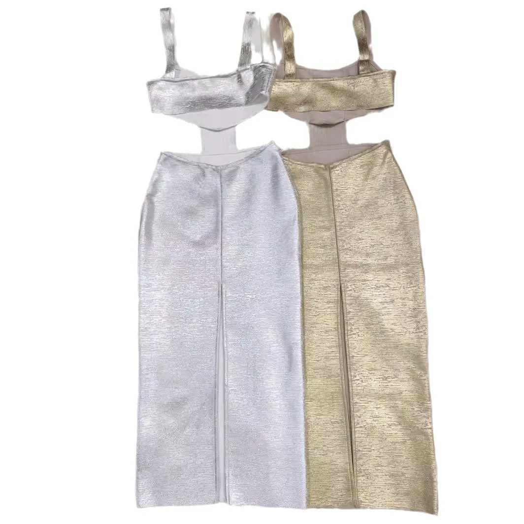 Brownm Light Luxury Niche Design High-End Birthday Party Tight-Up Dress Temperament High-End Stunning Annual Meeting