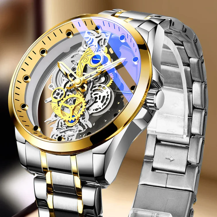 Full Automatic Double-Sided Hollow Bottomed Men's Watch