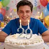Reusable Numeral Birthday Candle Holder Set Number 0-9 for Party Anniversary