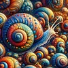Diamond Painting -DIY Round Drill Snail(40x40cm)