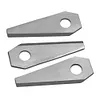 18Pcs Grass Cutter Blade Anti-rust for Bosch Indego 800 1000 1200 (Silver)