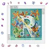 Butterfly Flower R 5D Partial Drill DIY Diamond Painting Kit 30*30cm