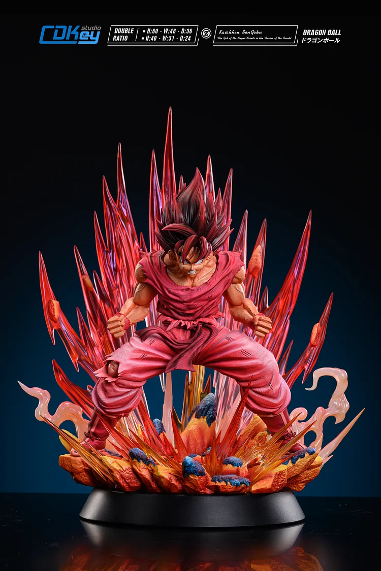 1/4 & 1/6 Scale Super Saiyan 4 Son Goku with LED - Dragon Ball Resin